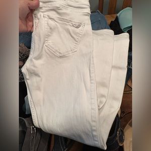 White hollister jeans